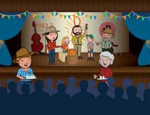 Load image into Gallery viewer, GEORGE THE FARMER VEGETABLE ORCHESTRA PICTURE BOOK