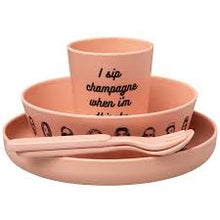 Load image into Gallery viewer, 'EAT WAS ALL A DREAM' BAMBOO DINNERWEAR SET PINK