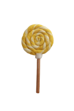 Load image into Gallery viewer, FELT LOLLIPOP YELLOW WHITE
