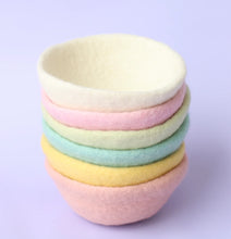 Load image into Gallery viewer, FELT BOWL PASTEL YELLOW