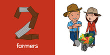Load image into Gallery viewer, GEORGE THE FARMER HARD BOOK NUMBERS ON THE FARM