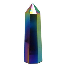 Load image into Gallery viewer, TERMINATED POINT TITANIUM OBSIDIAN