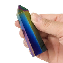 Load image into Gallery viewer, TERMINATED POINT TITANIUM OBSIDIAN