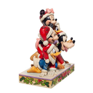 JIM SHORE DISNEY TRADITIONS MICKEY AND FRIENDS PILED HIGH