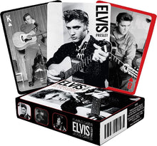 Load image into Gallery viewer, ELVIS BLACK AND WHITE PLAYING CARDS