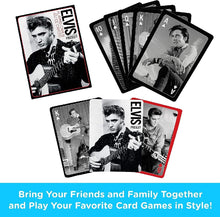 Load image into Gallery viewer, ELVIS BLACK AND WHITE PLAYING CARDS