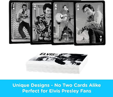 Load image into Gallery viewer, ELVIS BLACK AND WHITE PLAYING CARDS