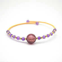 Load image into Gallery viewer, DIFFUSING BRACELET MUNRO GLASS PURPLE