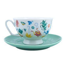 Load image into Gallery viewer, DISNEY CUP AND SAUCER SET ALICE IN WONDERLAND