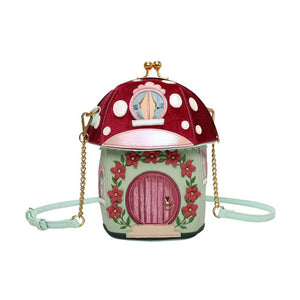 VENDULA LONDON FAIRY VILLAGE TOADSTOOL HOUSE BAG