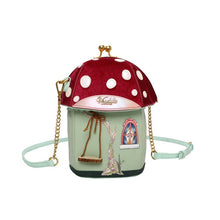 Load image into Gallery viewer, VENDULA LONDON FAIRY VILLAGE TOADSTOOL HOUSE BAG