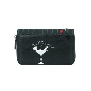 VENDULA LONDON PURRLESQUE CLUB MEDIUM ZIP AROUND WALLET
