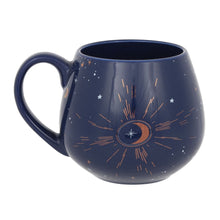 Load image into Gallery viewer, MUG CRESCENT MOON BLUE AND GOLD