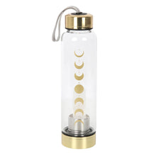 Load image into Gallery viewer, MOON PHASE CHRYSTAL WATER BOTTLE