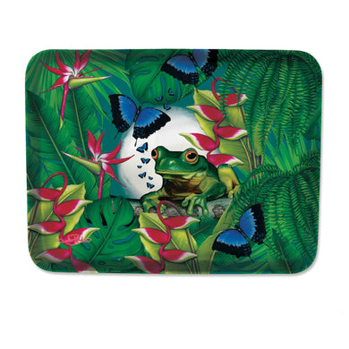 MELAMINE TRAY SMALL GREEN FROG