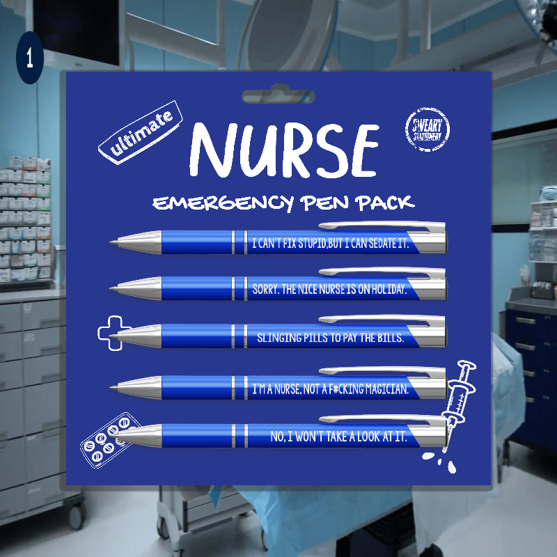 NURSE PEN PACK BLUE