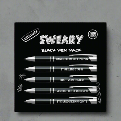 SWEARY PEN PACK BLACK