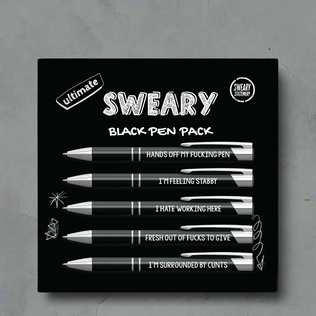 SWEARY PEN PACK BLACK