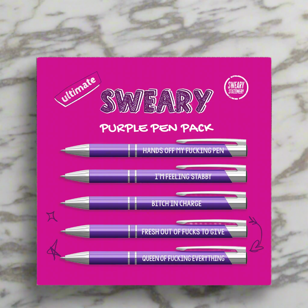 SWEARY PEN PACK PURPLE