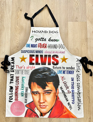 ELVIS APRON SONGS AND IMAGE