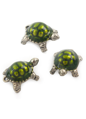 CHARM LUCKY LITTLE GREEN TURTLE