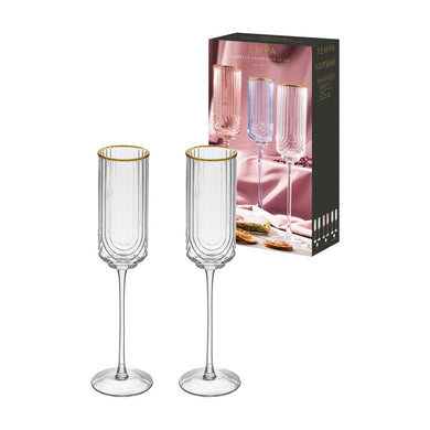 TEMPA FLORANCE CHAMPAGNE GLASS CLEAR