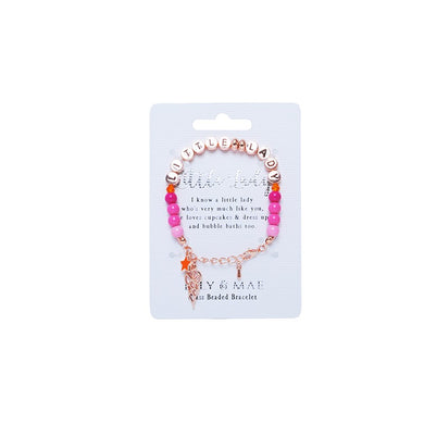 BEADED BRACELET ROSE GOLD LITTLE LADY