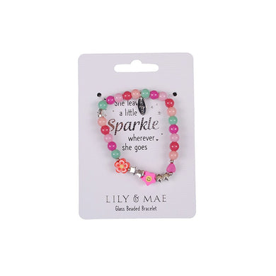 BEADED BRACELET SHE LEAVES A LITTLE SPARKLE