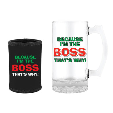 STUBBY & STEIN SET BECAUSE IM THE BOSS