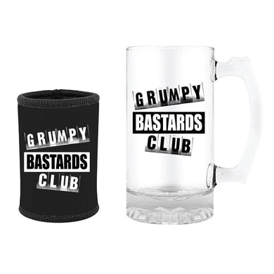 STUBBY & STEIN SET GRUMPY OLD BASTARD CLUB