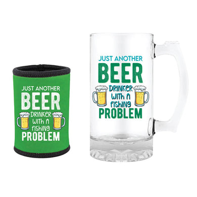 STUBBY & STEIN SET JUST ANOTHER BEER DRINKER