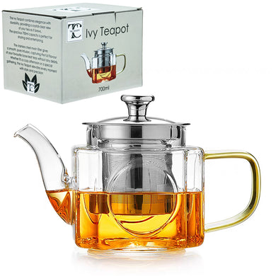 IVY GLASS TEAPOT 700ML