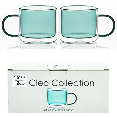 JUNO GLASS SET TEAL 250ML