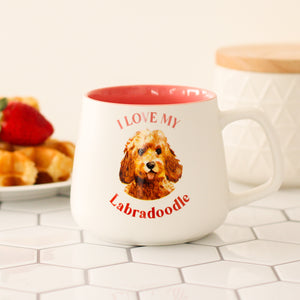 I LOVE MY LABRADOODLE MUG