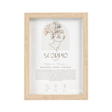 Load image into Gallery viewer, MYSTIC FRAMED PRINT SCORPIO