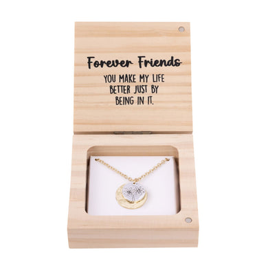 NECKLACE HEART & SOUL FOREVER FRIENDS