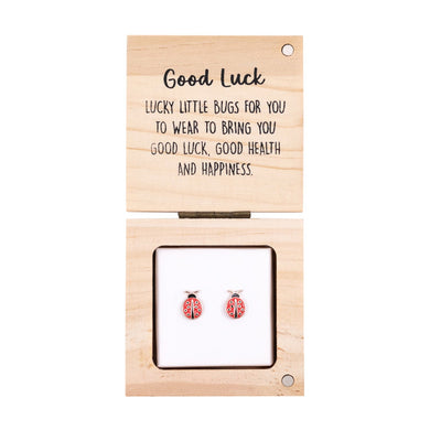 EARRINGS HEART & SOUL GOOD LUCK