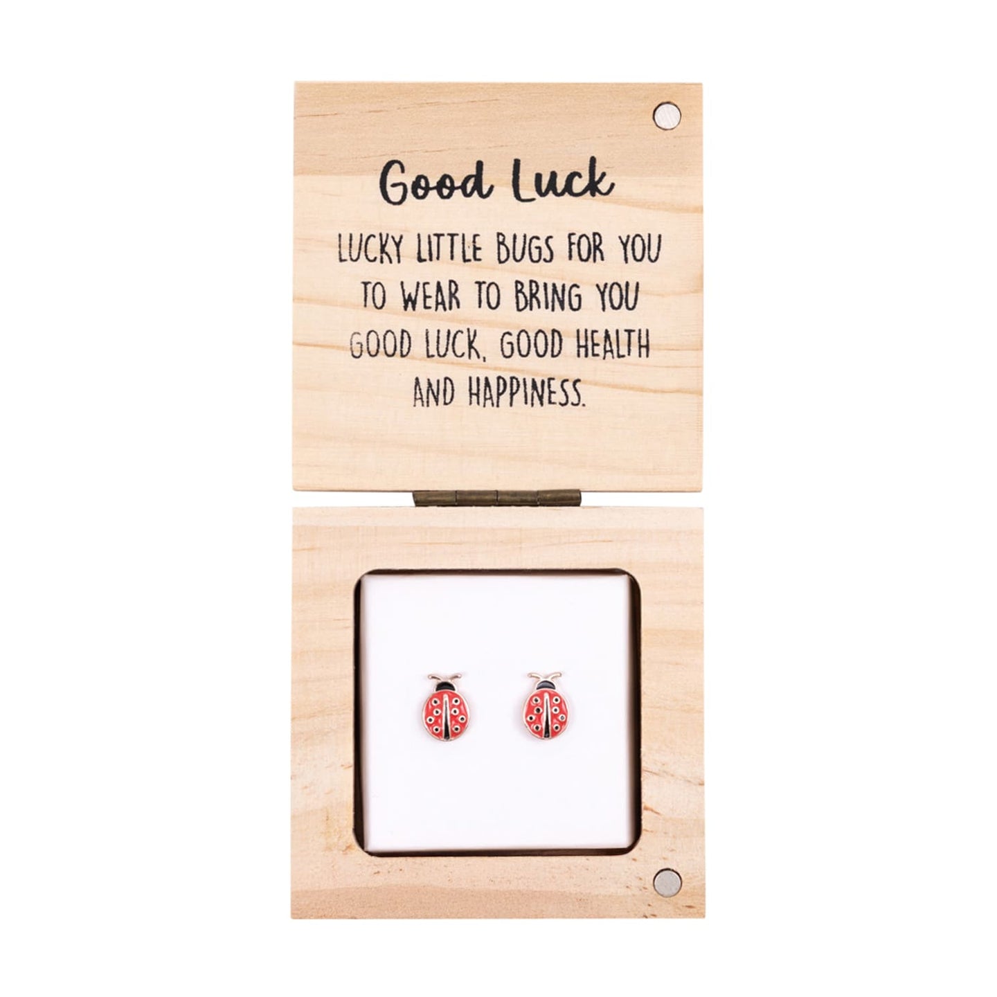 EARRINGS HEART & SOUL GOOD LUCK
