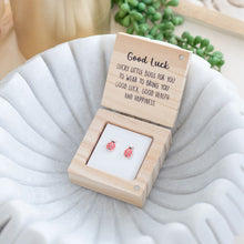 Load image into Gallery viewer, EARRINGS HEART &amp; SOUL GOOD LUCK