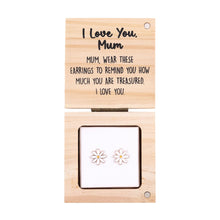 Load image into Gallery viewer, EARRINGS HEART &amp; SOUL MUM I LOVE YOU