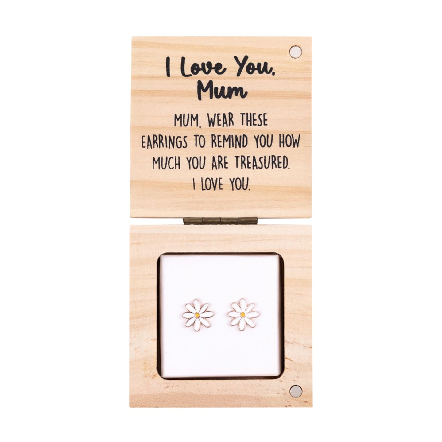 EARRINGS HEART & SOUL MUM I LOVE YOU