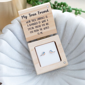 EARRINGS HEART & SOUL MY TRUE FRIEND