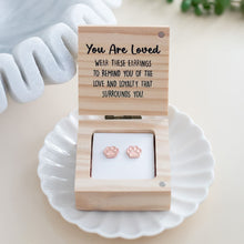 Load image into Gallery viewer, EARRINGS HEART &amp; SOUL YOU ARE LOVED