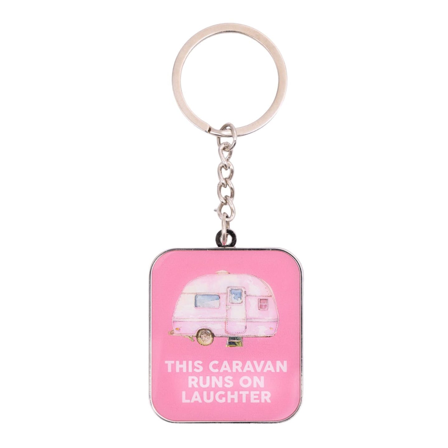 KEYCHAIN THIS CARAVAN RUNS ON LAUGHTER