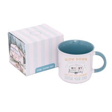 Load image into Gallery viewer, MUG CARAVAN SLOW DOWN, UNWIND