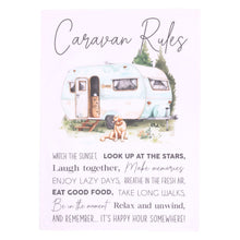 Load image into Gallery viewer, TEA TOWEL CARAVAN RULES