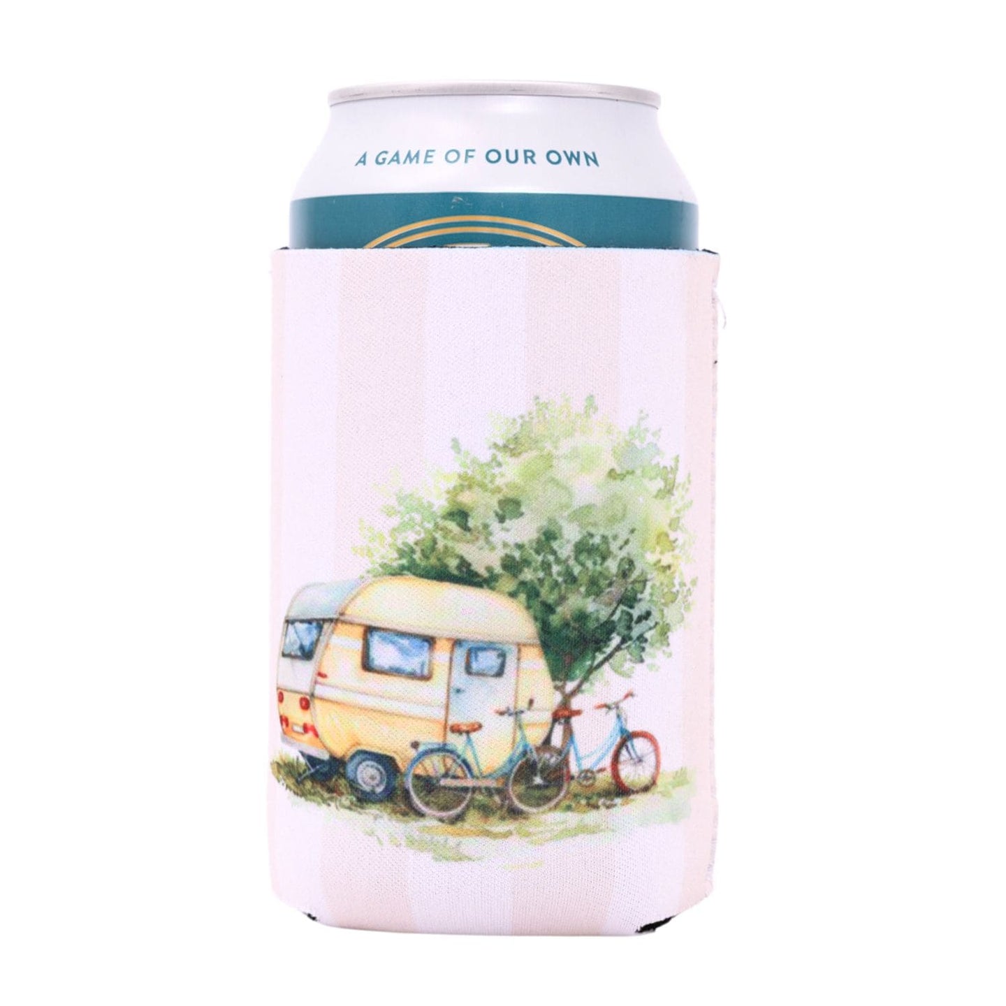 STUBBY COOLER CARAVAN ON THE ROAD