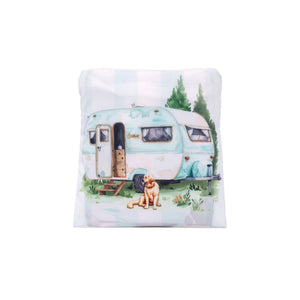 FOLDABLE SHOPPING BAG CARAVAN BLUE