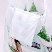 Load image into Gallery viewer, FOLDABLE SHOPPING BAG CARAVAN BLUE