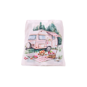 FOLDABLE SHOPPING BAG CARAVAN BLUE